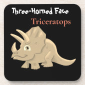 Triceratops Bier Onderzetter (Voorkant)