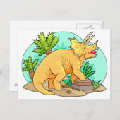 Triceratops Briefkaart (Voorkant / Achterkant)
