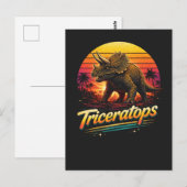 Triceratops Briefkaart (Voorkant / Achterkant)