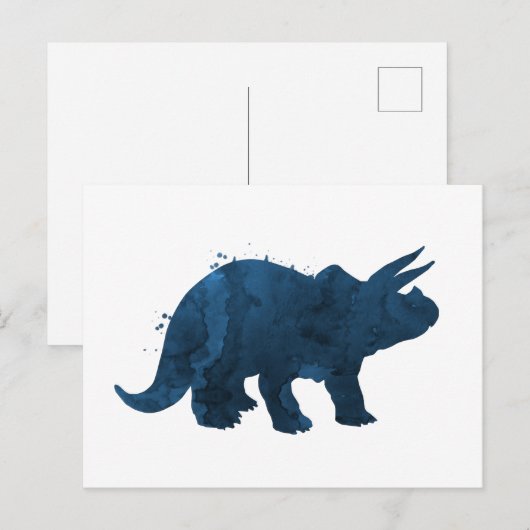 Triceratops Briefkaart (Voorkant / Achterkant)