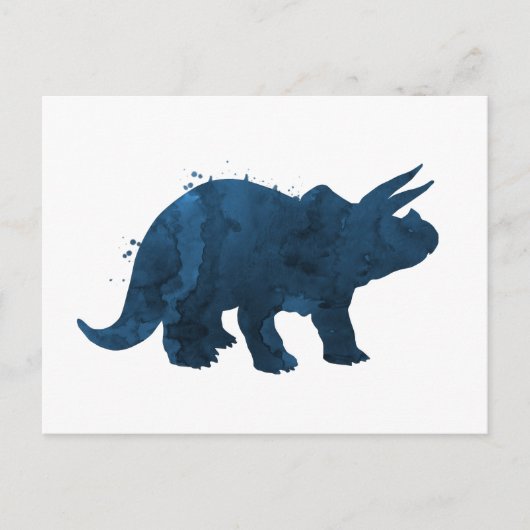 Triceratops Briefkaart (Voorkant)