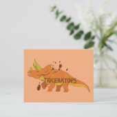 Triceratops Briefkaart (Staand voorkant)