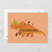 Triceratops Briefkaart (Voorkant / Achterkant)