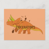Triceratops Briefkaart (Voorkant)