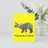 Triceratops Briefkaart (Staand voorkant)