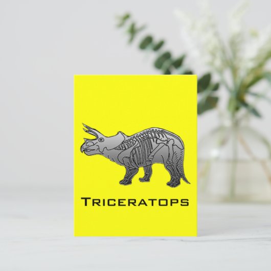 Triceratops Briefkaart (Staand voorkant)