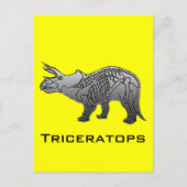 Triceratops Briefkaart (Voorkant)