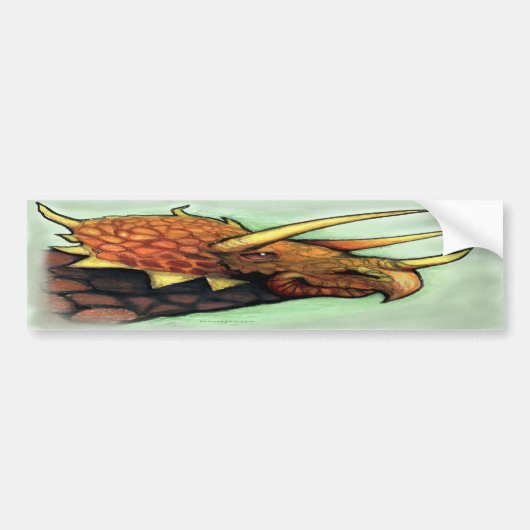 Triceratops Bumpersticker (Voorkant)