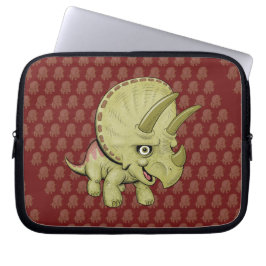 Triceratops Cartoon Laptop Sleeve