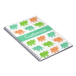 Triceratops Colorful Print  notebook Notitieboek