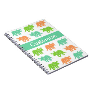 Triceratops Colorful Print notebook Notitieboek
