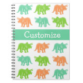 Triceratops Colorful Print  notebook Notitieboek (Voorkant)