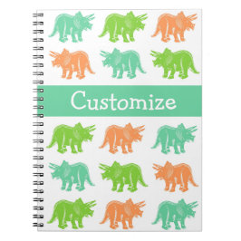 Triceratops Colorful Print  notebook Notitieboek