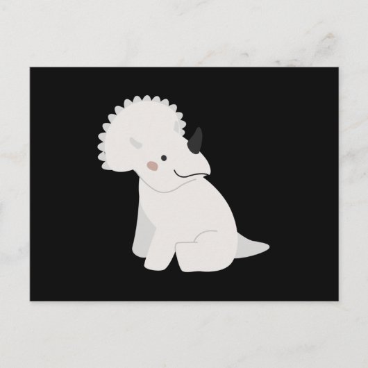 Triceratops, Cute Dinosaur Baby Briefkaart (Voorkant)
