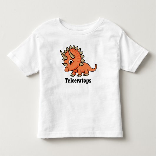 Triceratops Cute Dinosaur Kinder Shirts (Voorkant)