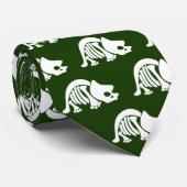 Triceratops deep green stropdas (Opgerold)