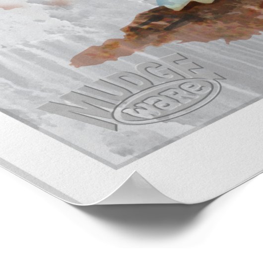 Triceratops Dino Baseball Poster (Hoek)