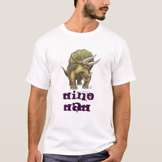 Triceratops Dino Dad T-shirt (Voorkant)