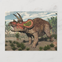 Triceratops dinosaur - 3D rendering Briefkaart
