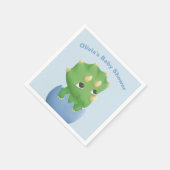 Triceratops Dinosaur Baby shower Party Supplies Servetten (Hoek)