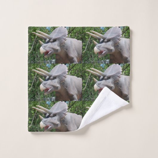 Triceratops Dinosaur Bad Handdoek (Wasdoekje)
