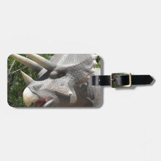 Triceratops dinosaur bagagelabel