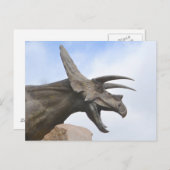 Triceratops Dinosaur Briefkaart (Voorkant / Achterkant)