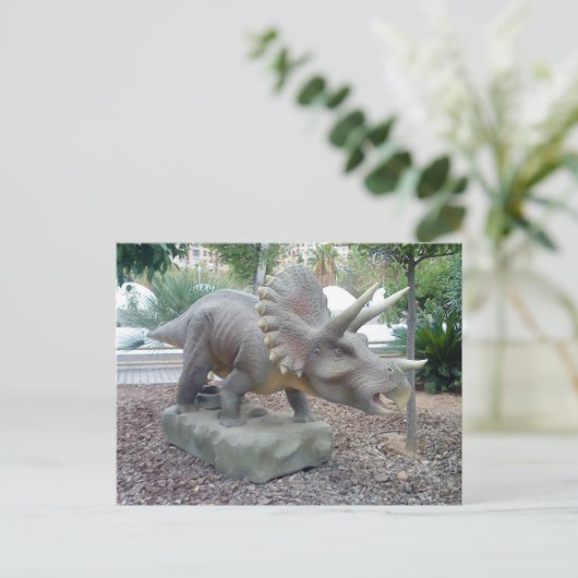 Triceratops Dinosaur Briefkaart (Staand voorkant)