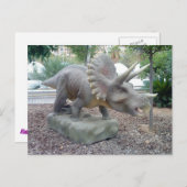 Triceratops Dinosaur Briefkaart (Voorkant / Achterkant)