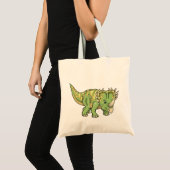 Triceratops Dinosaur Bug Tote Bag (Voorkant (product))
