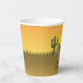 Triceratops Dinosaur Cactus Desert Kind Birthday Papieren Bekers (Rechts)