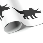 Triceratops Dinosaur. Cadeaupapier (Rol Hoek)