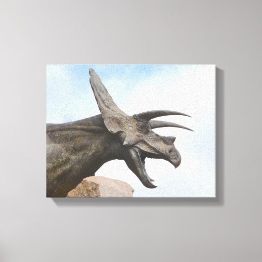 Triceratops Dinosaur Canvas Afdruk (Voorkant)