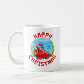 Triceratops Dinosaur Christmas Kinder Grappig Koffiemok (Links)