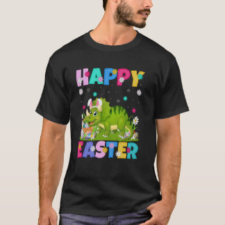 Triceratops Dinosaur Gelukkig Pasen Eieren Jagen K T-shirt