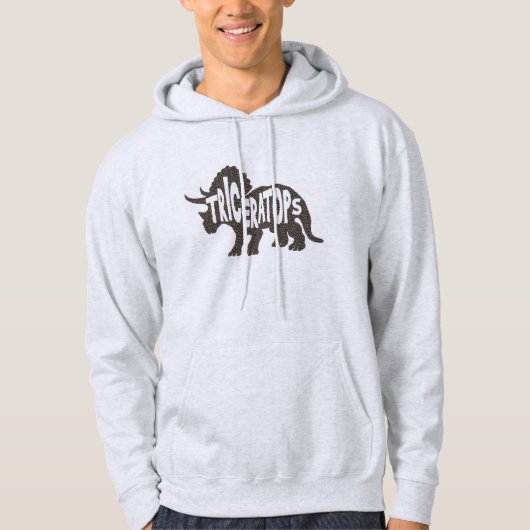 Triceratops Dinosaur Hoodie (Voorkant)