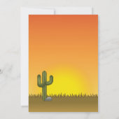 Triceratops dinosaur in Desert Kind Birthday Kaart (Achterkant)