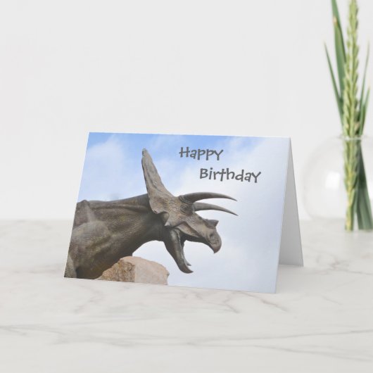 Triceratops Dinosaur Kaart (Voorkant)