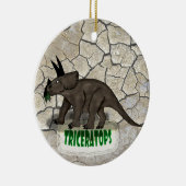 Triceratops Dinosaur Keramisch Ornament (Rechts)