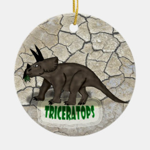 Triceratops Dinosaur Keramisch Ornament