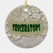 Triceratops Dinosaur Keramisch Ornament (Achterkant)