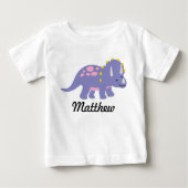 Triceratops Dinosaur Kind Boy Persoonlijk Shirt (Voorkant)