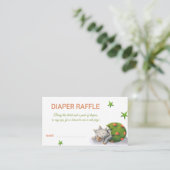 Triceratops Dinosaur Luier Raffle Informatiekaartje (Staand voorkant)