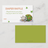 Triceratops Dinosaur Luier Raffle Informatiekaartje (Voorkant / Achterkant)