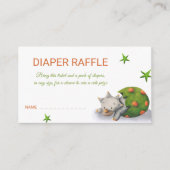 Triceratops Dinosaur Luier Raffle Informatiekaartje (Voorkant)