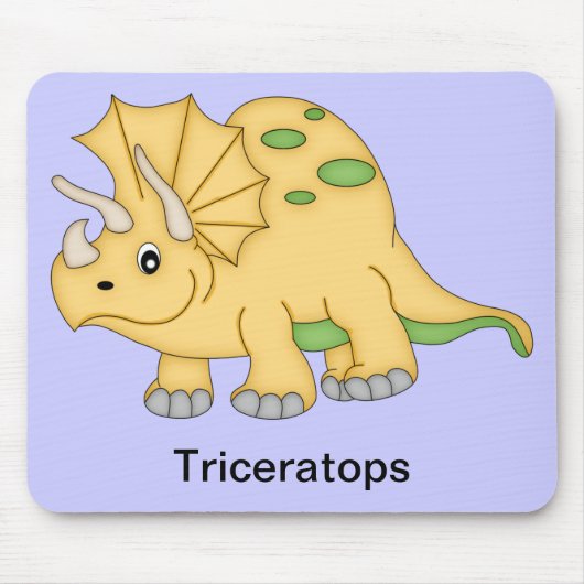 Triceratops Dinosaur Muismat (Voorkant)