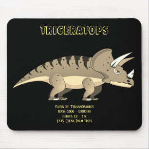 Triceratops Dinosaur Muismat