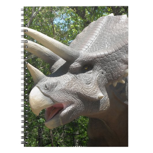Triceratops dinosaur notitieboek (Voorkant)