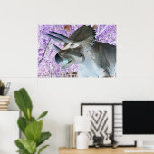 Triceratops Dinosaur Poster (Thuiskantoor)