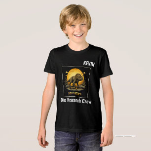 Triceratops Dinosaur Prehistorisch Maan Tri-Blend Shirt